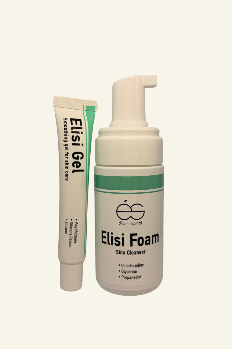Σετ προϊόντων Elisi Foam και Elisi Gel της Elan Santé για καθαρισμό και φροντίδα της επιδερμίδας.